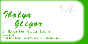 ibolya gligor business card